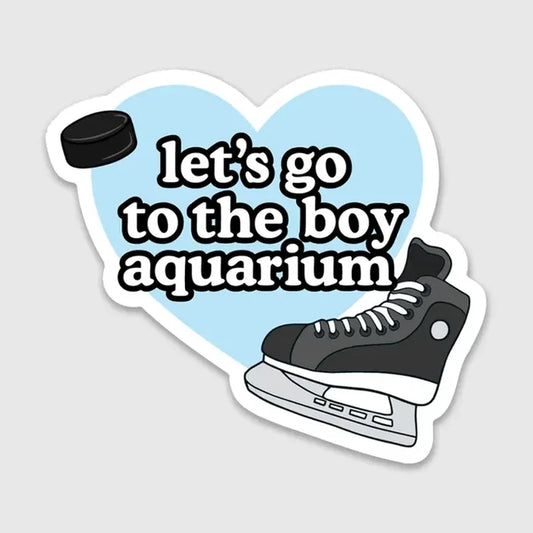 Hockey Boy Aquarium Sticker