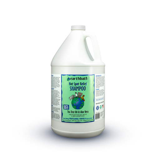 earthbath® Hot Spot Relief Shampoo, Tea Tree Oil & Aloe Vera, Helps Soothe Hot Spots & Skin Conditions, Made in USA, 128 oz