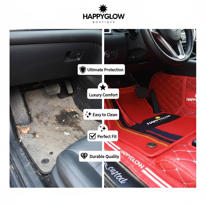 Interior CAR Covers and MATS Customized with Name OR Logo Created by HAPPYGLOW BOUTIQUE 4th