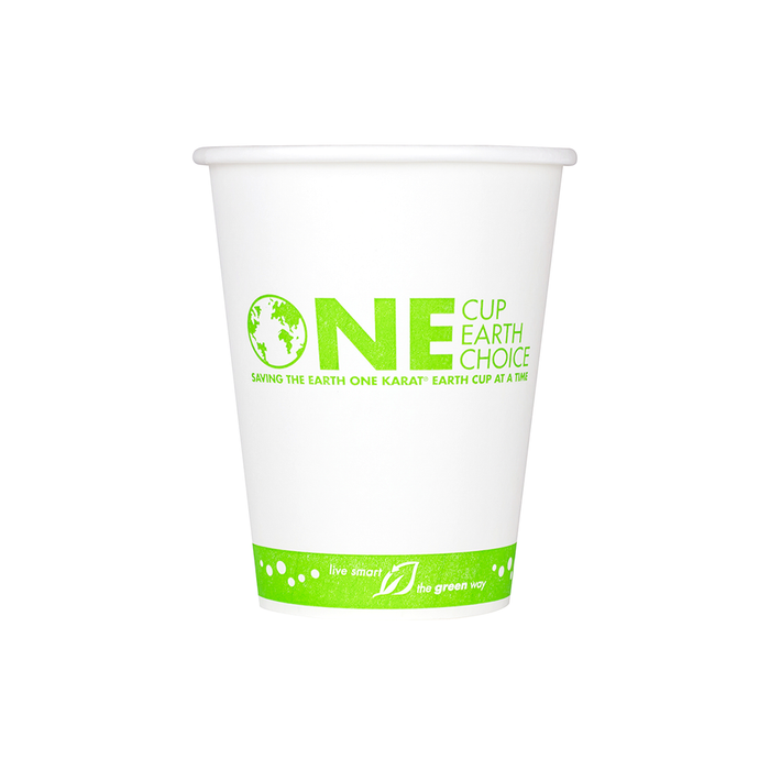 Karat Earth 12oz Compostable Paper Hot Cup | White | 91-Series