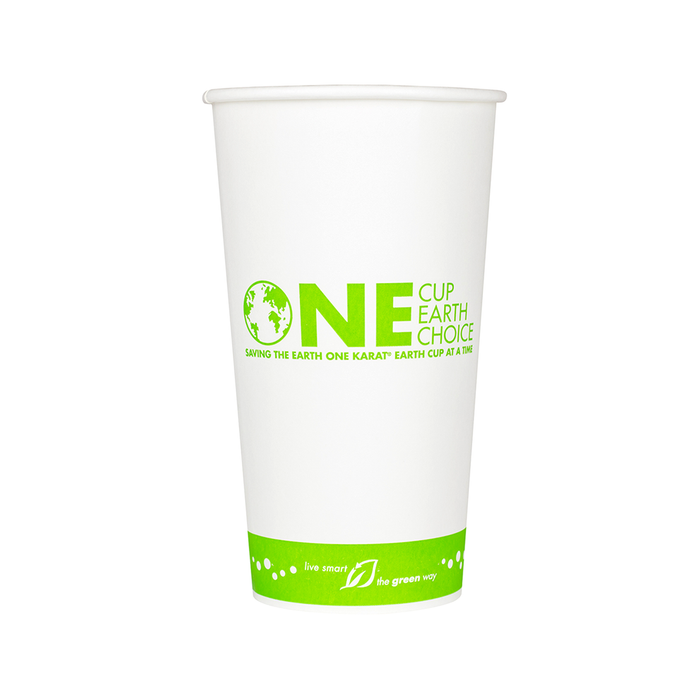 Karat Earth 20oz Compostable Paper Hot Cup | White | 91-Series