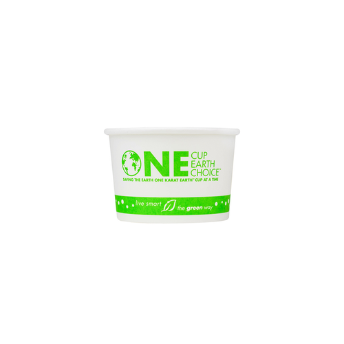 Karat Earth 4oz Compostable Paper Food Container | White | 75-Series