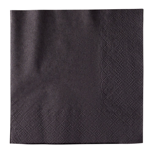 Karat Earth Karat Beverage Napkin, 10x10 | 1ply | Black