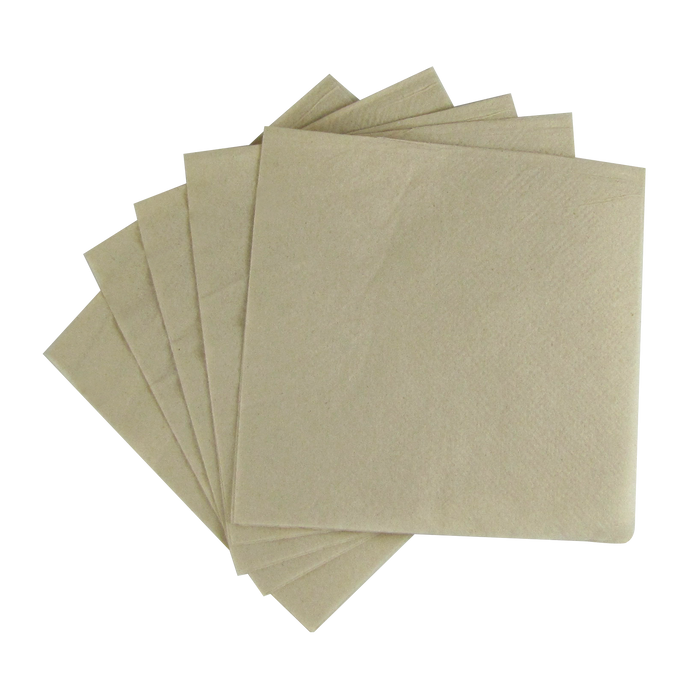 Karat Earth Karat Beverage Napkin, 9x9 | 1ply  | Kraft