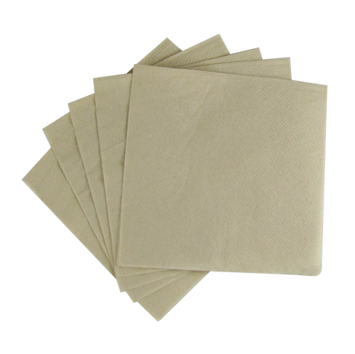 Karat Earth Karat Beverage Napkin, 9x9 | 1ply  | Kraft
