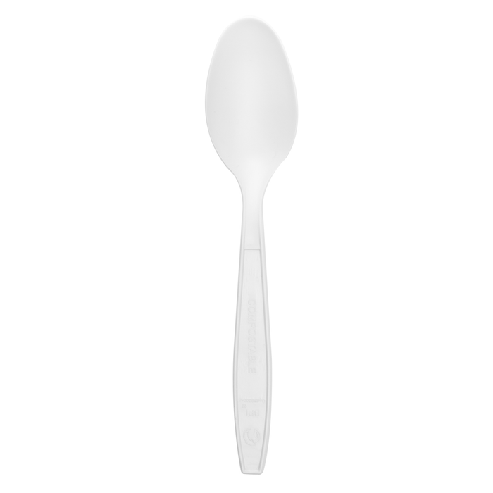 Karat Earth PLA Compostable Tea Spoon | Heavy Weight | Natural