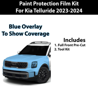 Precut Premium Paint Protection Film Clear Bra PPF Decal Film Kit Cover Fits Kia Telluride 2023 - 2024 - Bogar Tech Designs