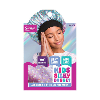 Kid's Silky Wide Edge Bonnet Dual Layer [Assorted Pattern] #4374
