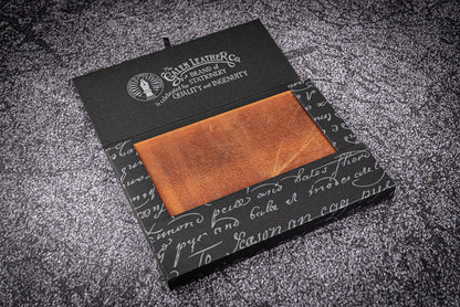 Leather Notebook - Tomoe River Paper - A5 - Crazy Horse Brown