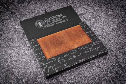 Leather Notebook - Tomoe River Paper - A6 - Crazy Horse Brown