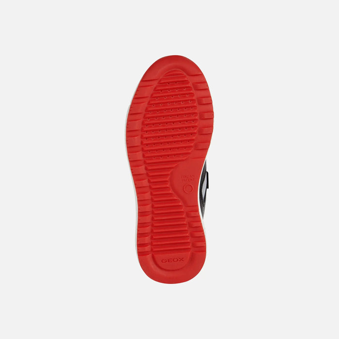 Low Top Sneakers Alben Junior - Black Red | Geox - Geox