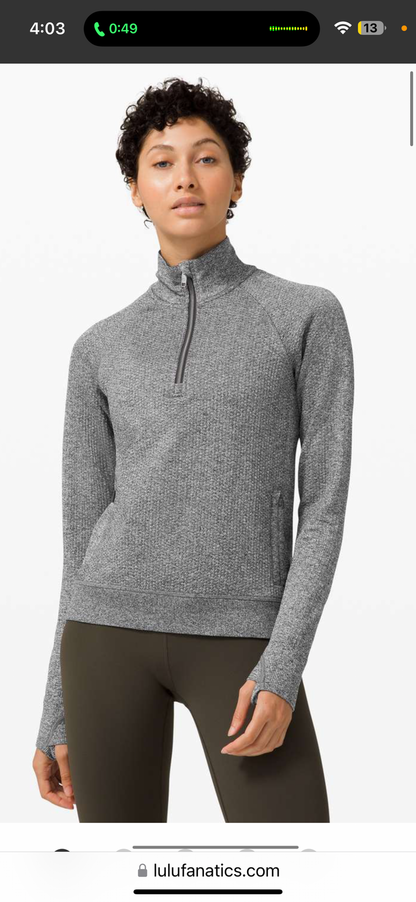 Lululemon Engineered Warmth Half Zip (4) oo*