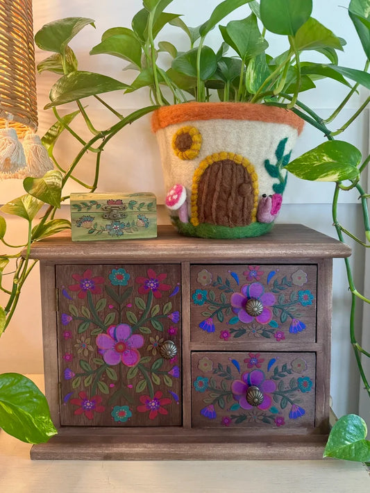 Maia Mini Dresser - Cocoa Folk Flower-view 1