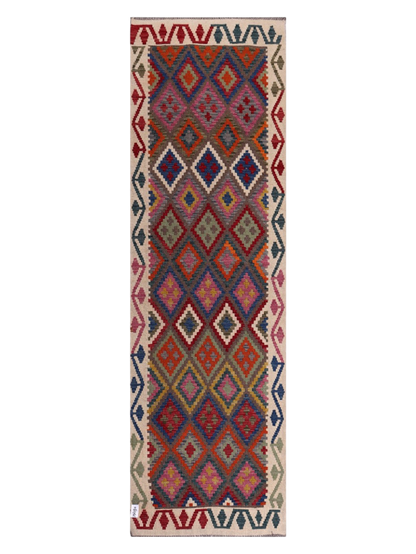 Maimana Kilim Runner - 285 × 87 cm (9'4" x 2'10")