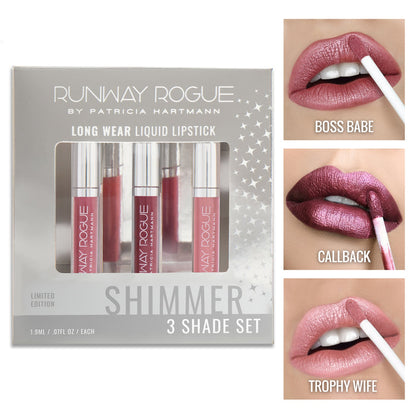 Melrose Set | Liquid Lipstick Minis | Boss Babe, Callback, Trophy Wife