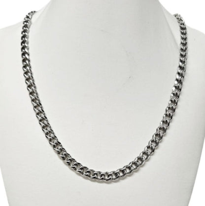 Men’s 7mm Hypoallergenic Stainless Steel Curb Chain Necklace