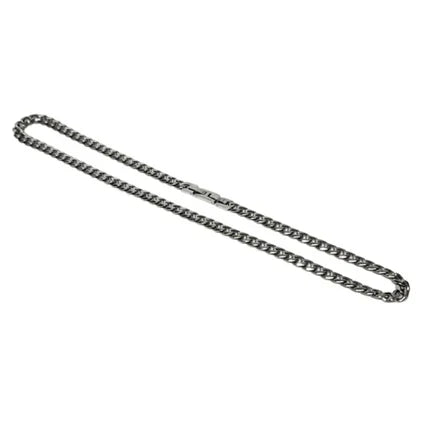 Men’s 7mm Hypoallergenic Stainless Steel Curb Chain Necklace