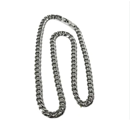 Men’s 7mm Hypoallergenic Stainless Steel Curb Chain Necklace
