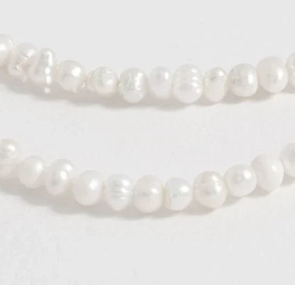 Men’s  Baroque Side Drill Freshwater Pearl Necklace