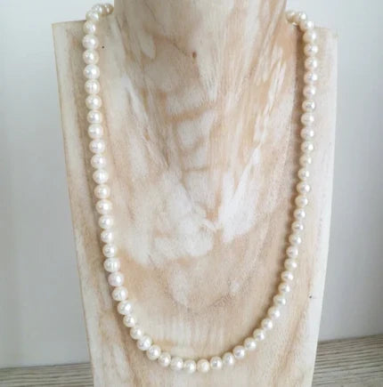 Mens Ivory Shell Base Pearl Necklace
