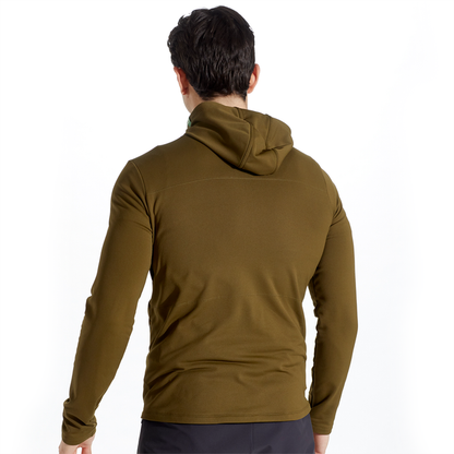 color:DARK OLIVE/PHANTOM||view:SKU Image On Body||gender:Men||seo:Men's Summit Hooded Thermal Jersey