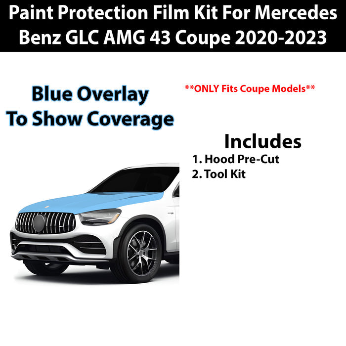 Fits Mercedes Benz GLC43 2020 - 2023 Precut Premium Paint Protection Film Clear Bra PPF Decal Film Kit Cover - Bogar Tech Designs
