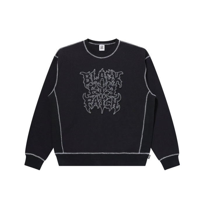 METAL LOGO STITCHED CREW SWEAT