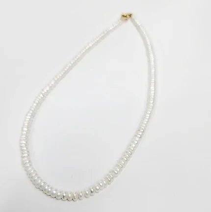 Mini Beaded Necklace with Freashwater Pearls