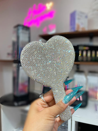 Mirror Heart Shape Silver
