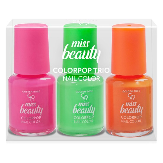 MISS BEAUTY [Pack of 3] NAIL COLORS