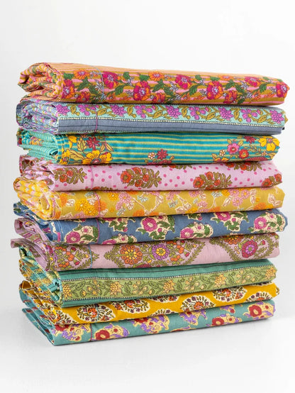 Mix & Match Cotton Fitted Sheet - Blue Willow Medallion-view 6