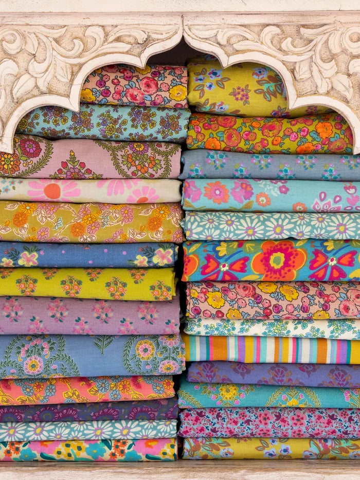 Mix & Match Cotton Flat Sheet - Pink Willow Medallion-view 3