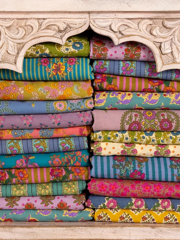 Mix & Match Cotton Flat Sheet - Pink Willow Medallion-view 4