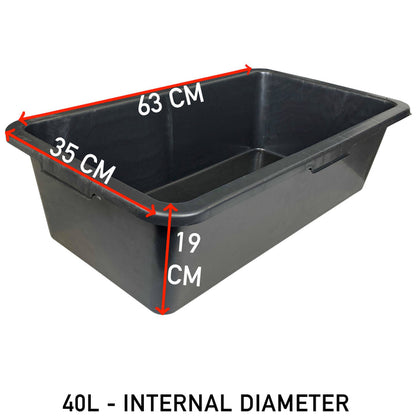 Mixing Tub 40L Outdoor Watering Kit DIY Workshop Accessory