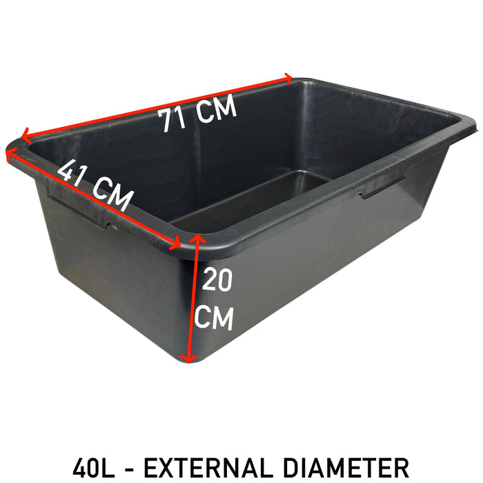 Mixing Tub 40L Outdoor Watering Kit DIY Workshop Accessory