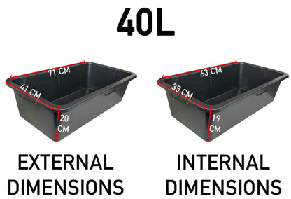 Mixing Tub 40L Outdoor Watering Kit DIY Workshop Accessory