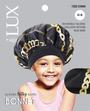 M&M Qfitt  LUX - Luxury Silky Satin Pattern Bonnet - Kid # 7303 Afro - 6/packs - Palms Fashion Inc.