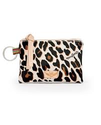 Mona  Leopard Teeny Pouch