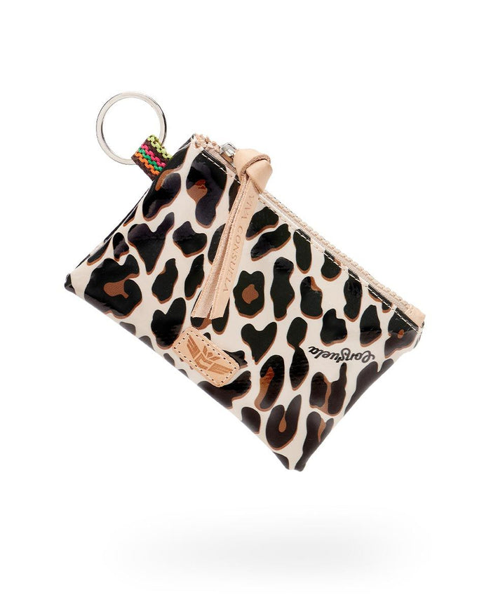Mona  Leopard Teeny Pouch