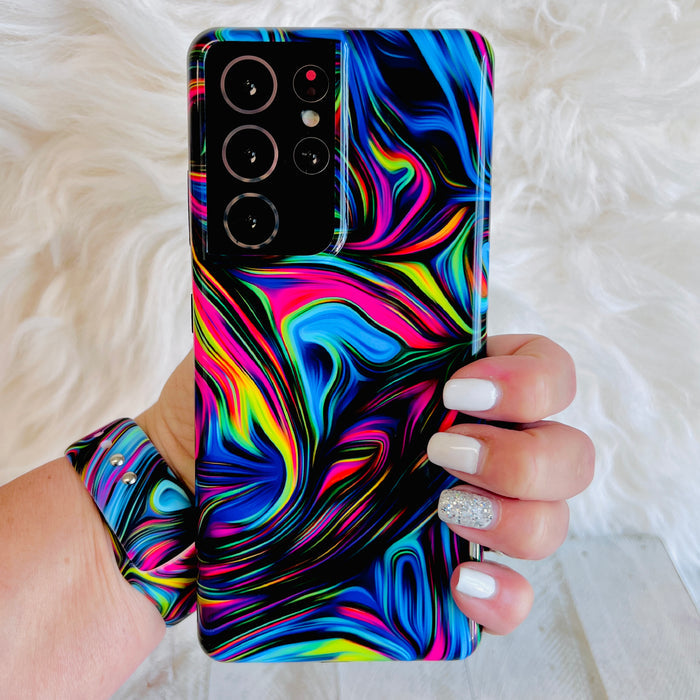 Neon Taffy Cell Phone Case For Samsung Galaxy