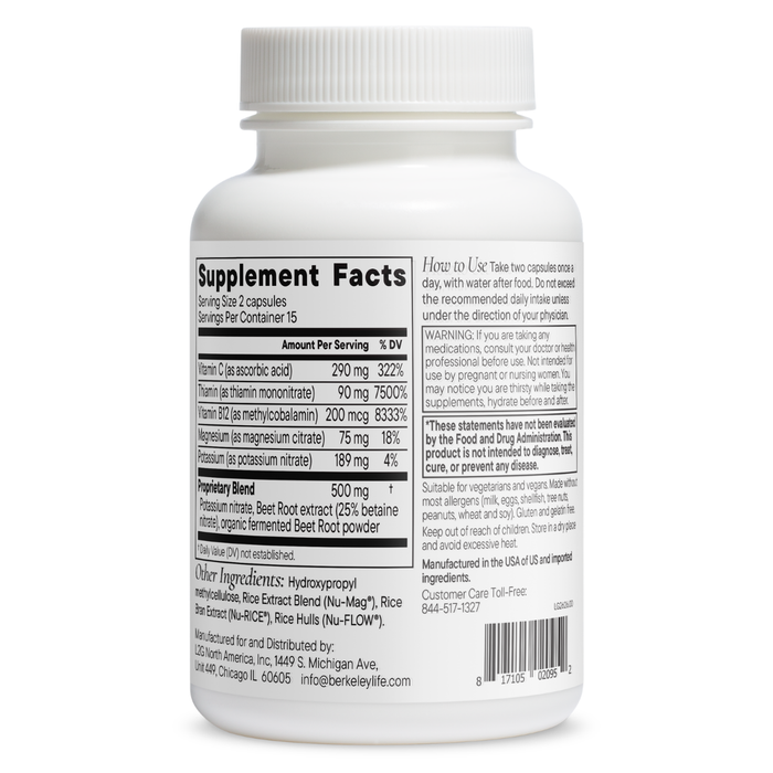 Nitric Oxide Support (formerly Nitric Oxide Foundation) by Berkeley Life Professional