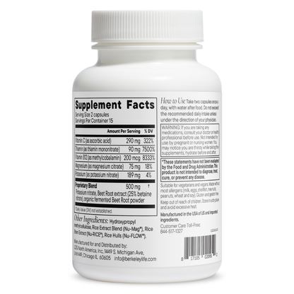 Nitric Oxide Support (formerly Nitric Oxide Foundation) by Berkeley Life Professional