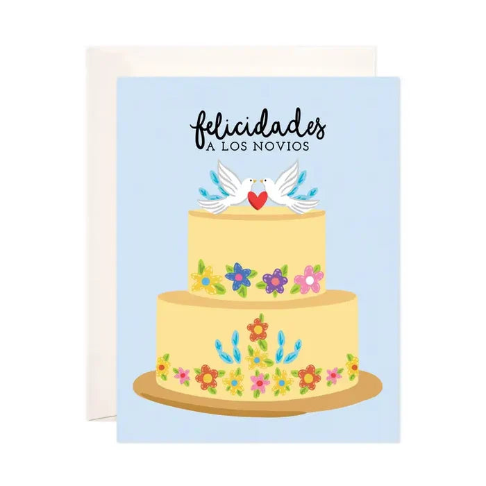 Novios Cake Greeting Card