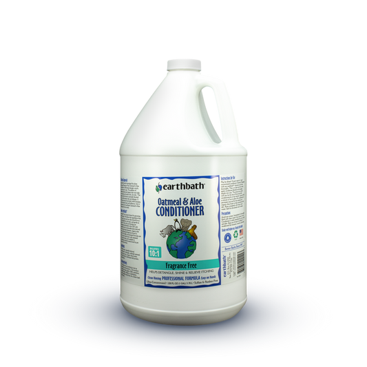 earthbath® Oatmeal & Aloe Conditioner, Fragrance Free, Helps Relieve Itchy Dry Skin, Made in USA, 128 oz
