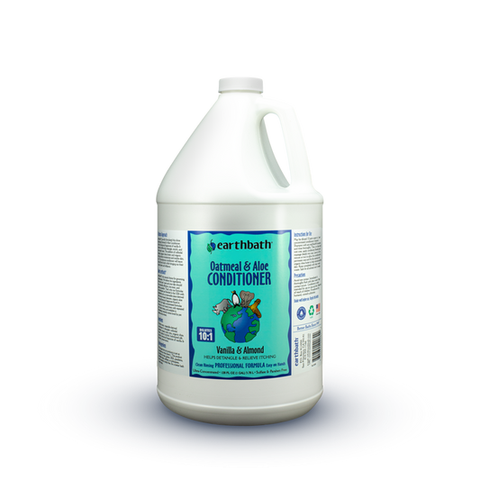 earthbath® Oatmeal & Aloe Conditioner, Vanilla & Almond, Helps Relieve Itchy Dry Skin, Made in USA, 128 oz