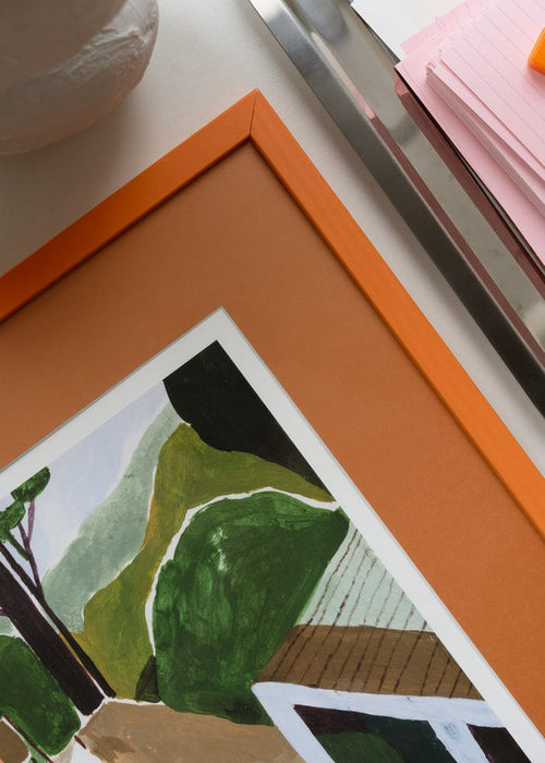 Orange Passepartout - The Poster Club