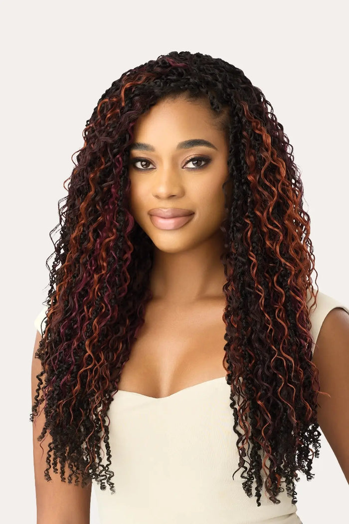 OUTRE X-PRESSION TWISTED UP CROCHET LOOP BRAID - HYPER 3X BORABORA FLOW TWIST 18" - BSW BEAUTY CANADA