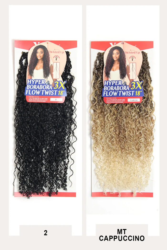 OUTRE X-PRESSION TWISTED UP CROCHET LOOP BRAID - HYPER 3X BORABORA FLOW TWIST 18" - BSW BEAUTY CANADA
