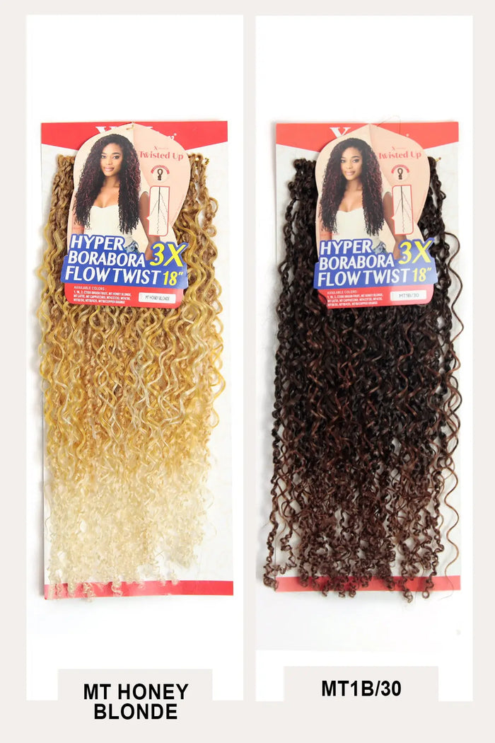 OUTRE X-PRESSION TWISTED UP CROCHET LOOP BRAID - HYPER 3X BORABORA FLOW TWIST 18" - BSW BEAUTY CANADA