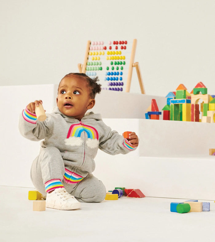 Over The Rainbow Baby Full Zip Hoodie | Hatley - Jenni Kidz